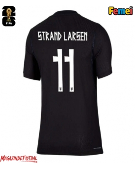 Norvegia Jorgen Strand Larsen #11 Echipament de Fotbal Replică Mondial 2026 Femei Deplasare Norvegia Jorgen Strand Larsen #11 Echipament de Fotbal Replică Mondial 2026 Femei Deplasare